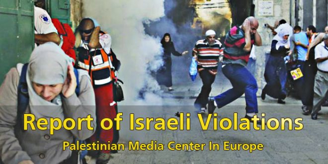 Israeli Violations Daily Report – Mon 3rd 10 2022