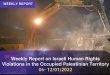 Weekly Report on Israeli Human Rights Violations in the Occupied Palestinian Territory (06 – 12 January 2022)